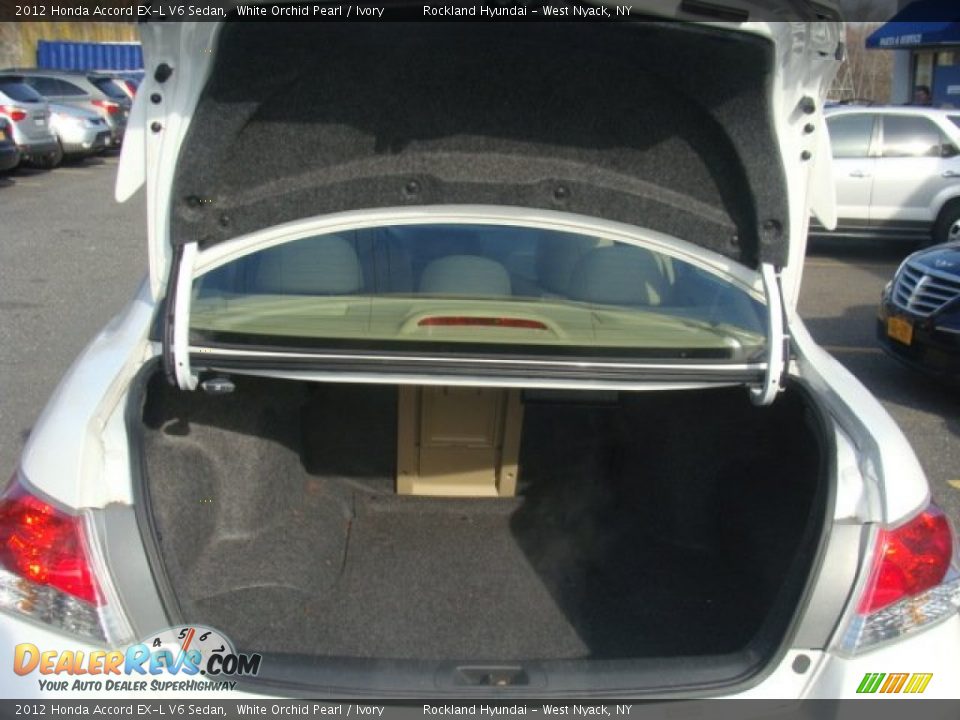 2012 Honda Accord EX-L V6 Sedan White Orchid Pearl / Ivory Photo #22
