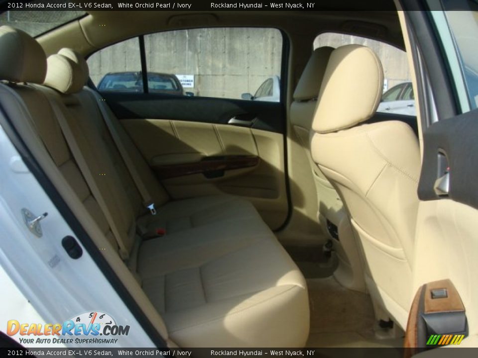 2012 Honda Accord EX-L V6 Sedan White Orchid Pearl / Ivory Photo #24