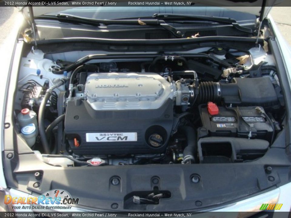 2012 Honda Accord EX-L V6 Sedan White Orchid Pearl / Ivory Photo #30