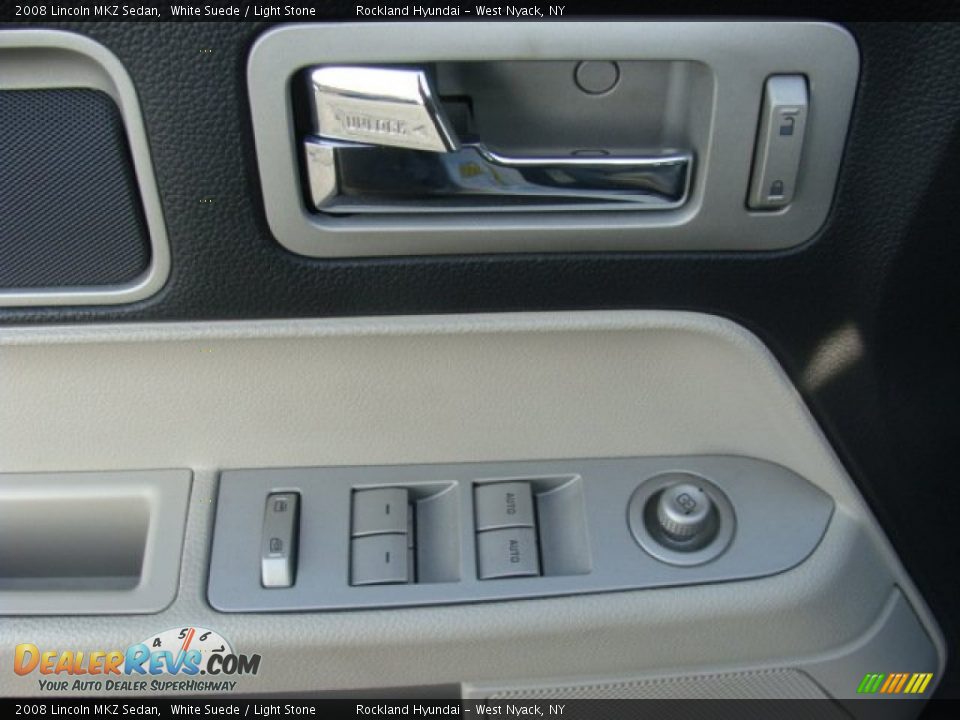 2008 Lincoln MKZ Sedan White Suede / Light Stone Photo #8