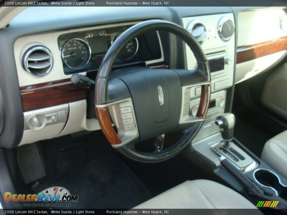 2008 Lincoln MKZ Sedan White Suede / Light Stone Photo #9