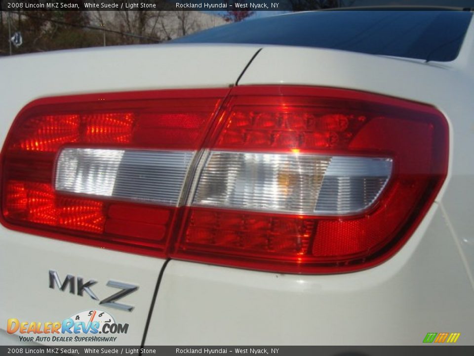 2008 Lincoln MKZ Sedan White Suede / Light Stone Photo #21