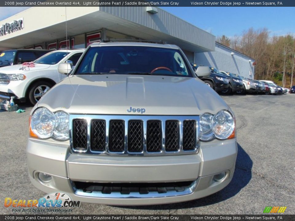 2008 Jeep Grand Cherokee Overland 4x4 Light Graystone Pearl / Saddle Brown/Dark Slate Gray Photo #8