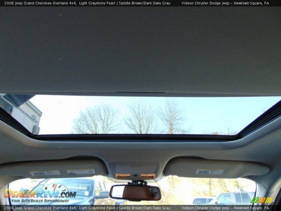 2008 Jeep Grand Cherokee Overland 4x4 Light Graystone Pearl / Saddle Brown/Dark Slate Gray Photo #20