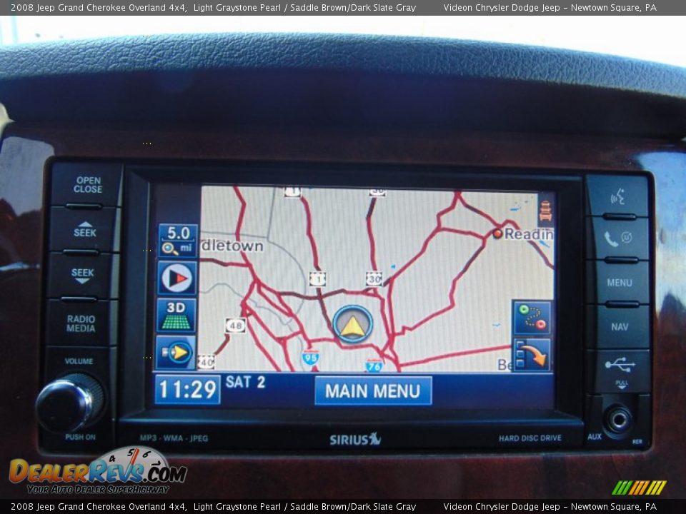 2008 Jeep Grand Cherokee Overland 4x4 Light Graystone Pearl / Saddle Brown/Dark Slate Gray Photo #23