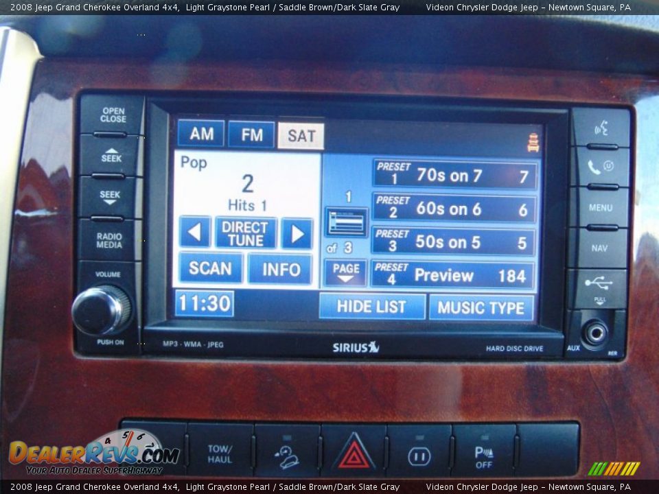 2008 Jeep Grand Cherokee Overland 4x4 Light Graystone Pearl / Saddle Brown/Dark Slate Gray Photo #24