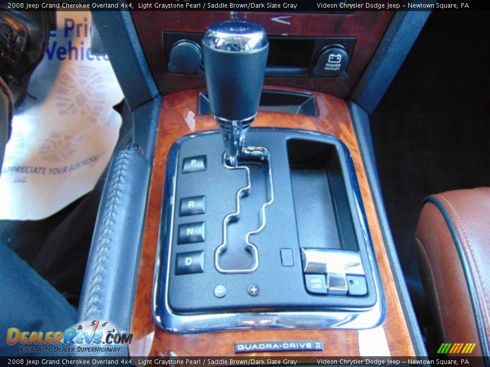 2008 Jeep Grand Cherokee Overland 4x4 Light Graystone Pearl / Saddle Brown/Dark Slate Gray Photo #27