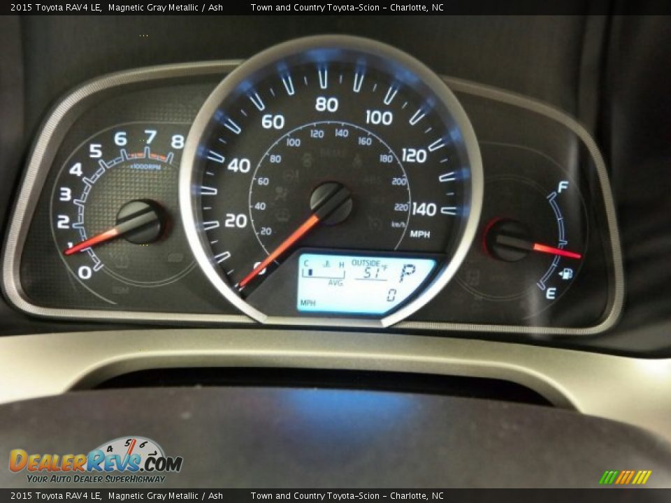 2015 Toyota RAV4 LE Magnetic Gray Metallic / Ash Photo #15