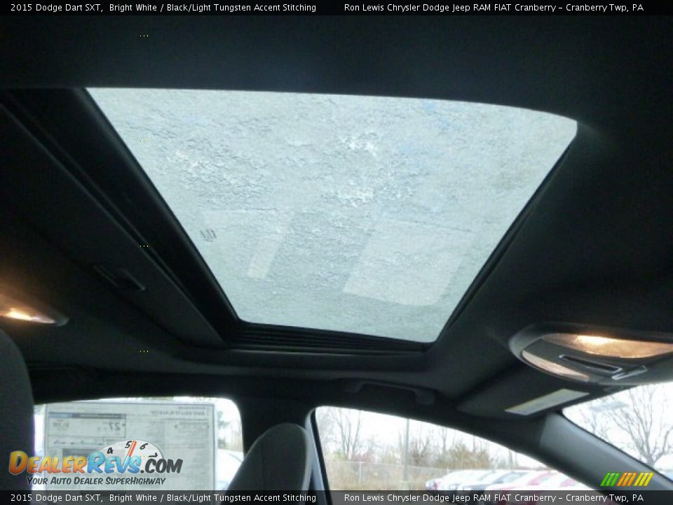 2015 Dodge Dart SXT Bright White / Black/Light Tungsten Accent Stitching Photo #11