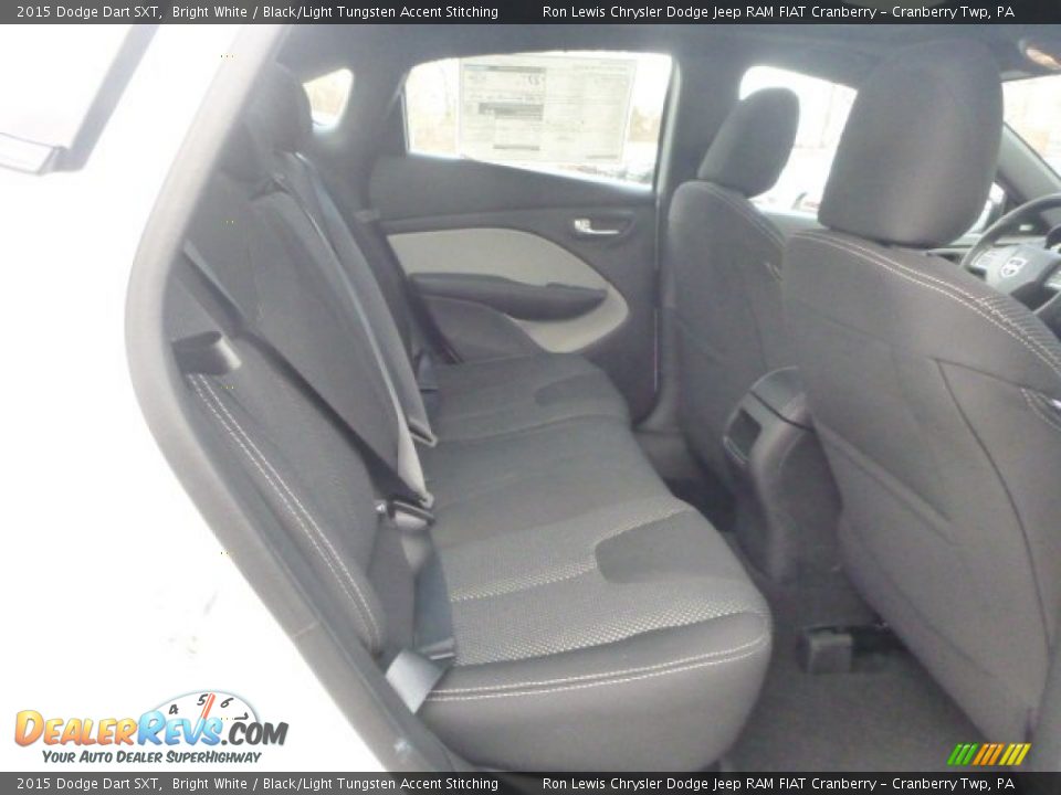 2015 Dodge Dart SXT Bright White / Black/Light Tungsten Accent Stitching Photo #13