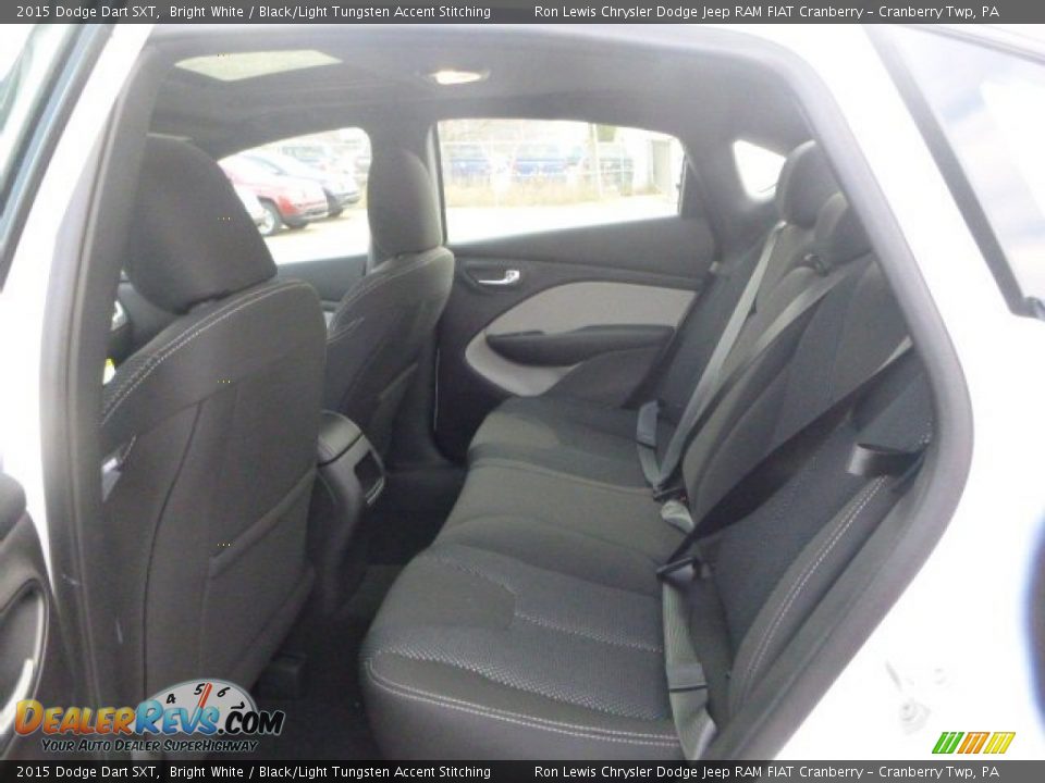 2015 Dodge Dart SXT Bright White / Black/Light Tungsten Accent Stitching Photo #14