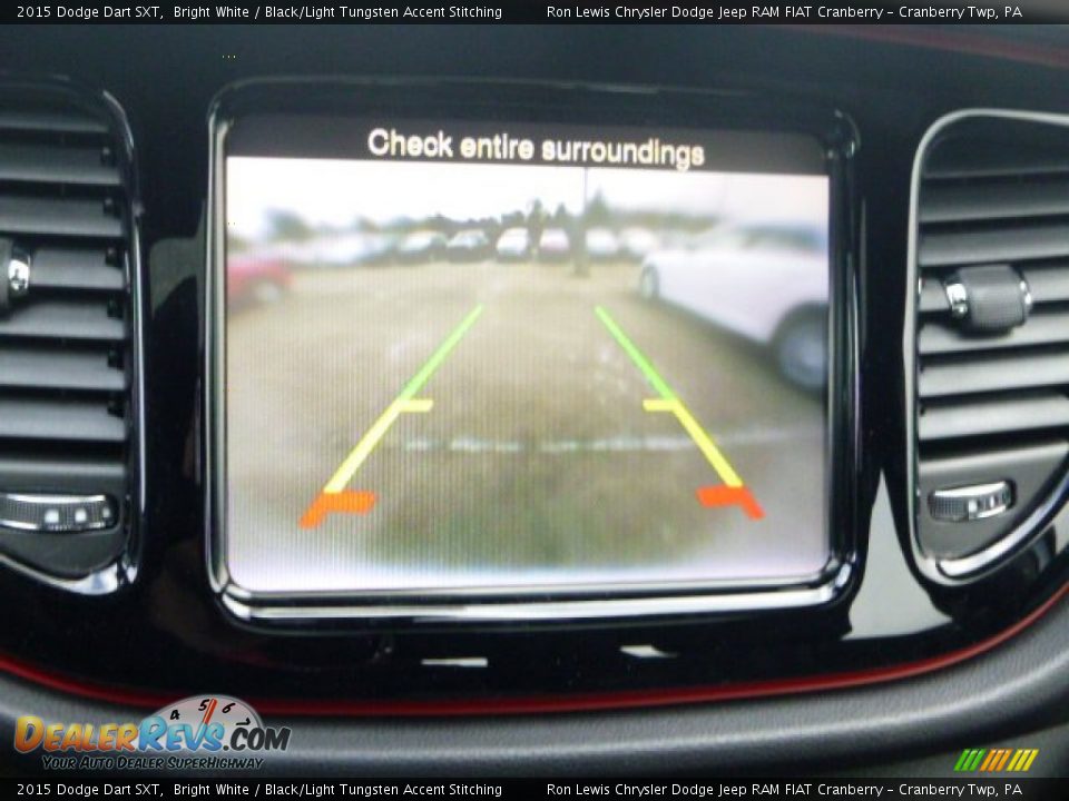 2015 Dodge Dart SXT Bright White / Black/Light Tungsten Accent Stitching Photo #20