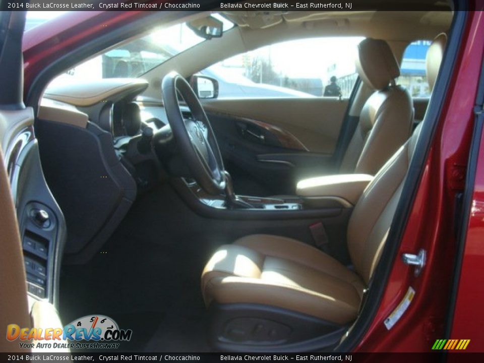 2014 Buick LaCrosse Leather Crystal Red Tintcoat / Choccachino Photo #7