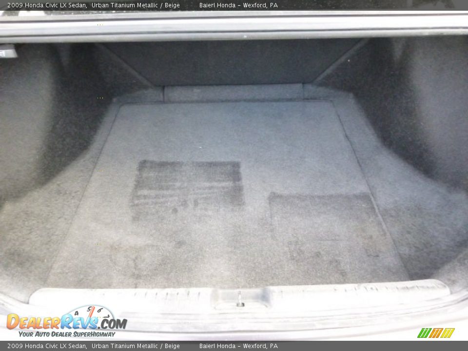 2009 Honda Civic LX Sedan Urban Titanium Metallic / Beige Photo #13
