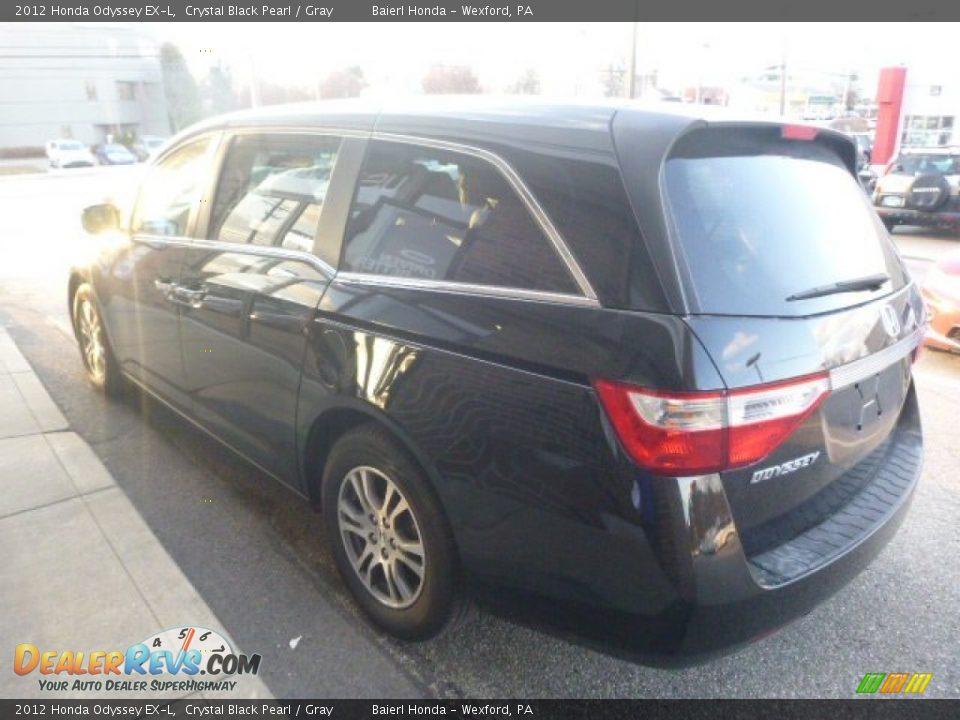 2012 Honda Odyssey EX-L Crystal Black Pearl / Gray Photo #5