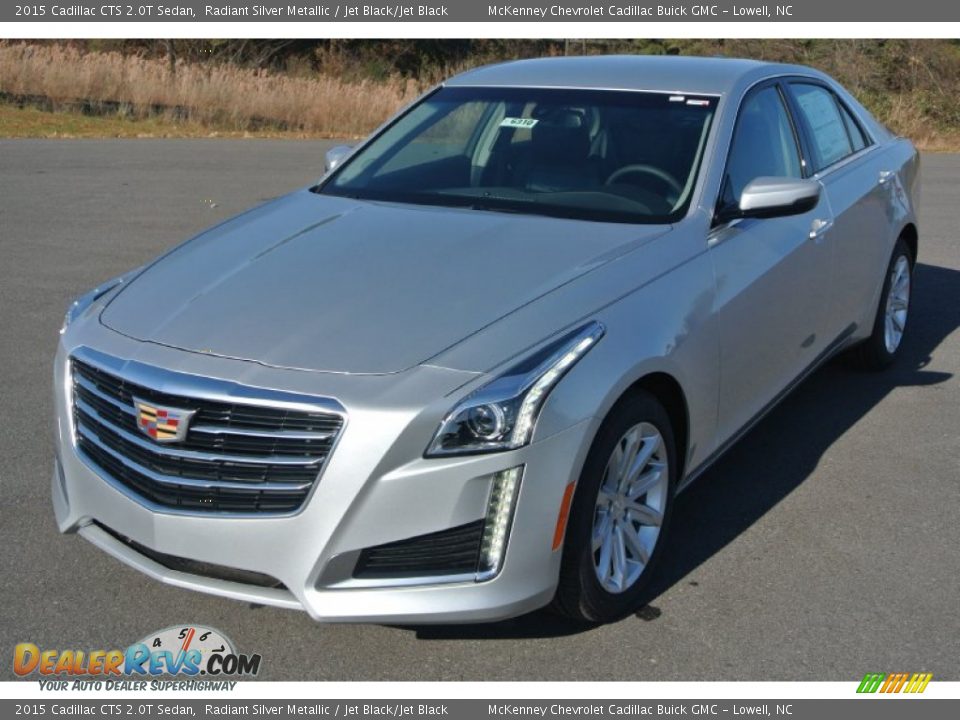 2015 Cadillac CTS 2.0T Sedan Radiant Silver Metallic / Jet Black/Jet Black Photo #2