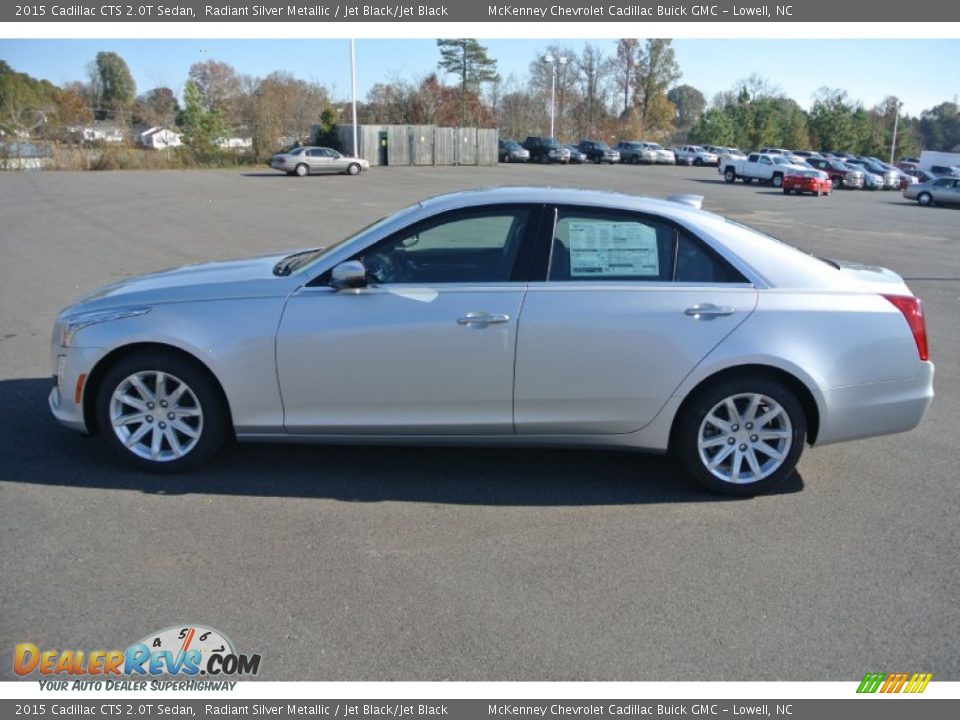 2015 Cadillac CTS 2.0T Sedan Radiant Silver Metallic / Jet Black/Jet Black Photo #3