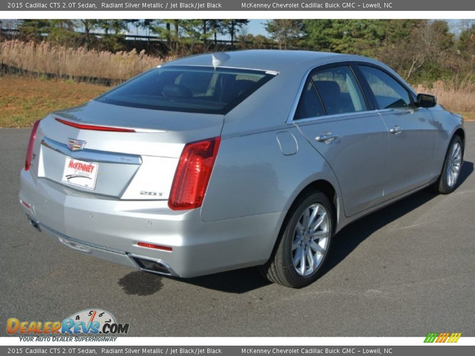 2015 Cadillac CTS 2.0T Sedan Radiant Silver Metallic / Jet Black/Jet Black Photo #5