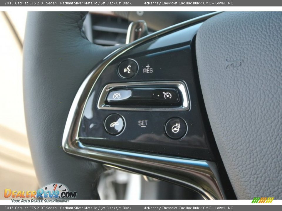 2015 Cadillac CTS 2.0T Sedan Radiant Silver Metallic / Jet Black/Jet Black Photo #13