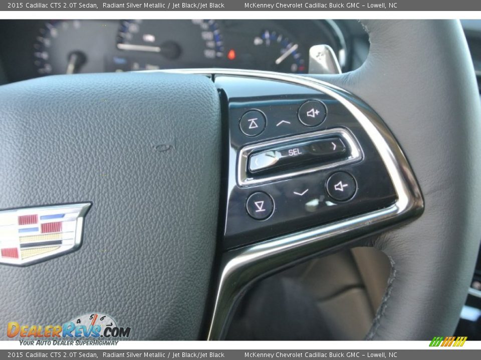2015 Cadillac CTS 2.0T Sedan Radiant Silver Metallic / Jet Black/Jet Black Photo #14