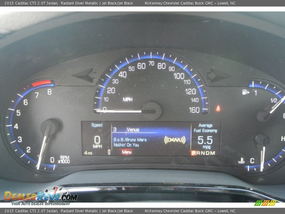 2015 Cadillac CTS 2.0T Sedan Radiant Silver Metallic / Jet Black/Jet Black Photo #15