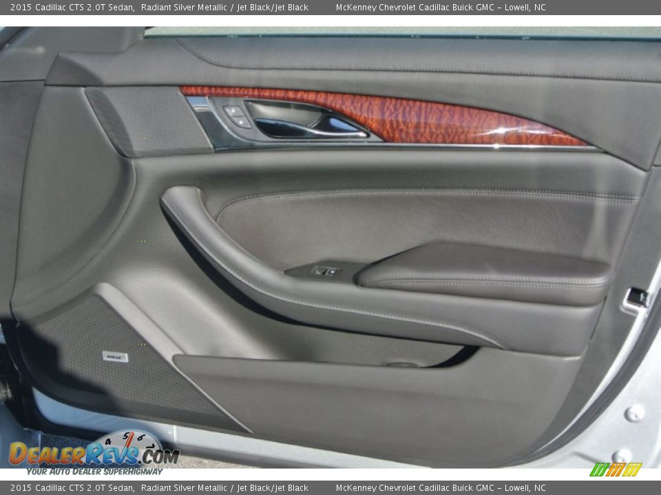 2015 Cadillac CTS 2.0T Sedan Radiant Silver Metallic / Jet Black/Jet Black Photo #19