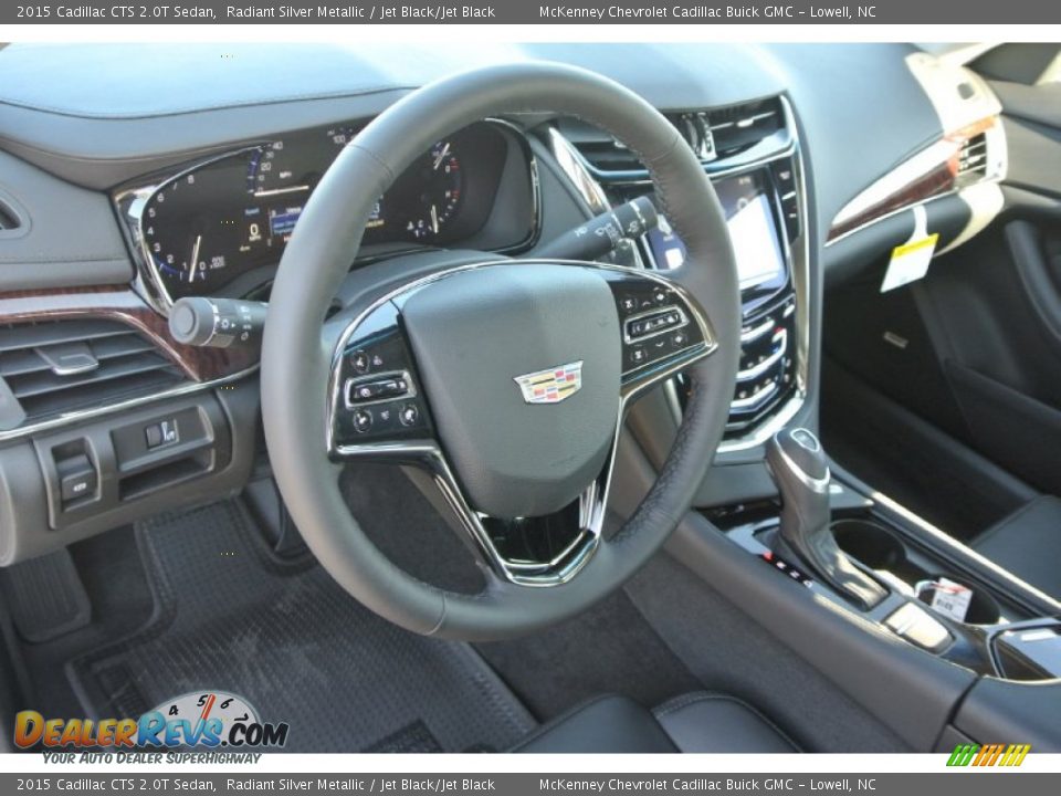 2015 Cadillac CTS 2.0T Sedan Radiant Silver Metallic / Jet Black/Jet Black Photo #22