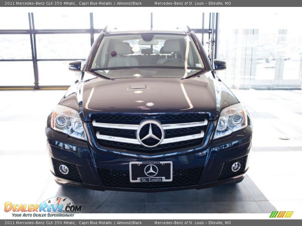 2011 Mercedes-Benz GLK 350 4Matic Capri Blue Metallic / Almond/Black Photo #6