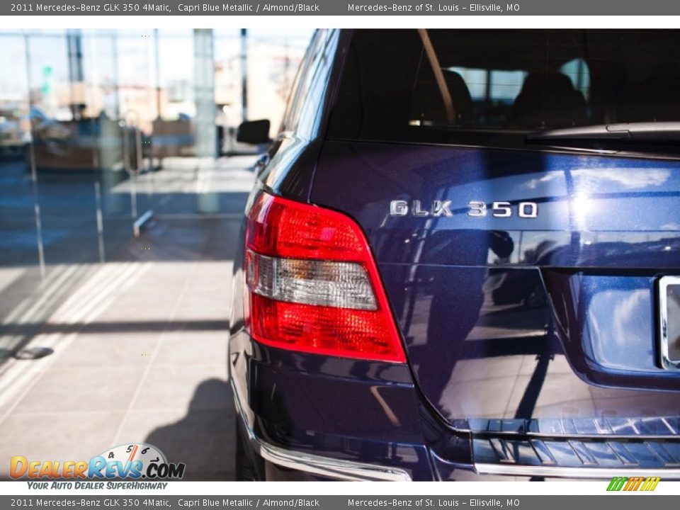 2011 Mercedes-Benz GLK 350 4Matic Capri Blue Metallic / Almond/Black Photo #14