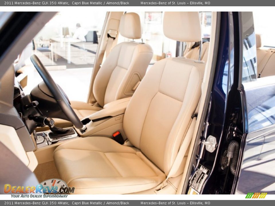 2011 Mercedes-Benz GLK 350 4Matic Capri Blue Metallic / Almond/Black Photo #21