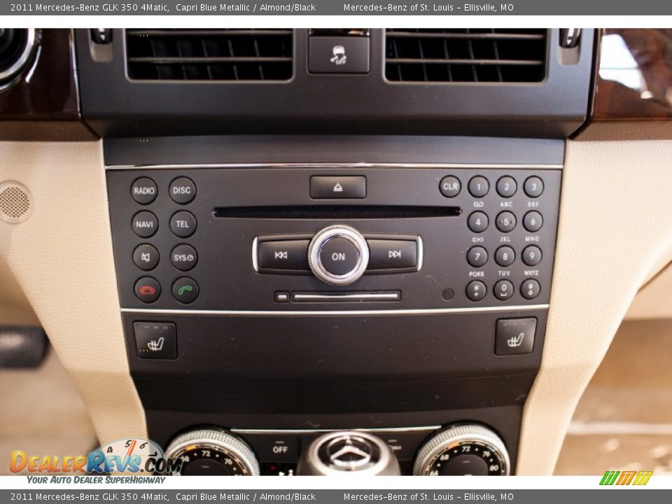 2011 Mercedes-Benz GLK 350 4Matic Capri Blue Metallic / Almond/Black Photo #29