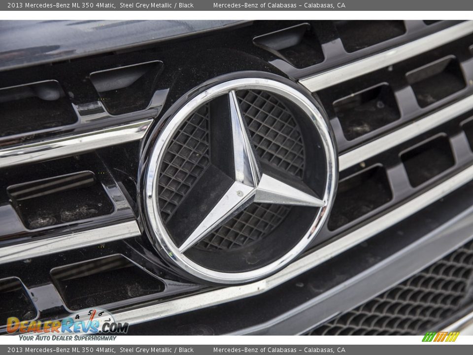 2013 Mercedes-Benz ML 350 4Matic Steel Grey Metallic / Black Photo #2