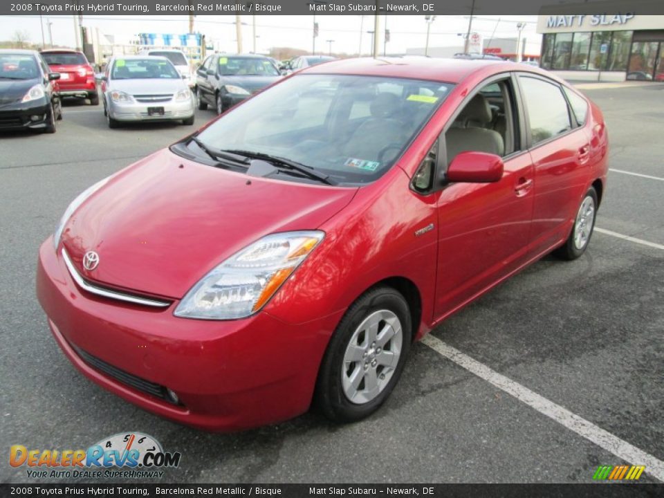 2008 Toyota Prius Hybrid Touring Barcelona Red Metallic / Bisque Photo #2