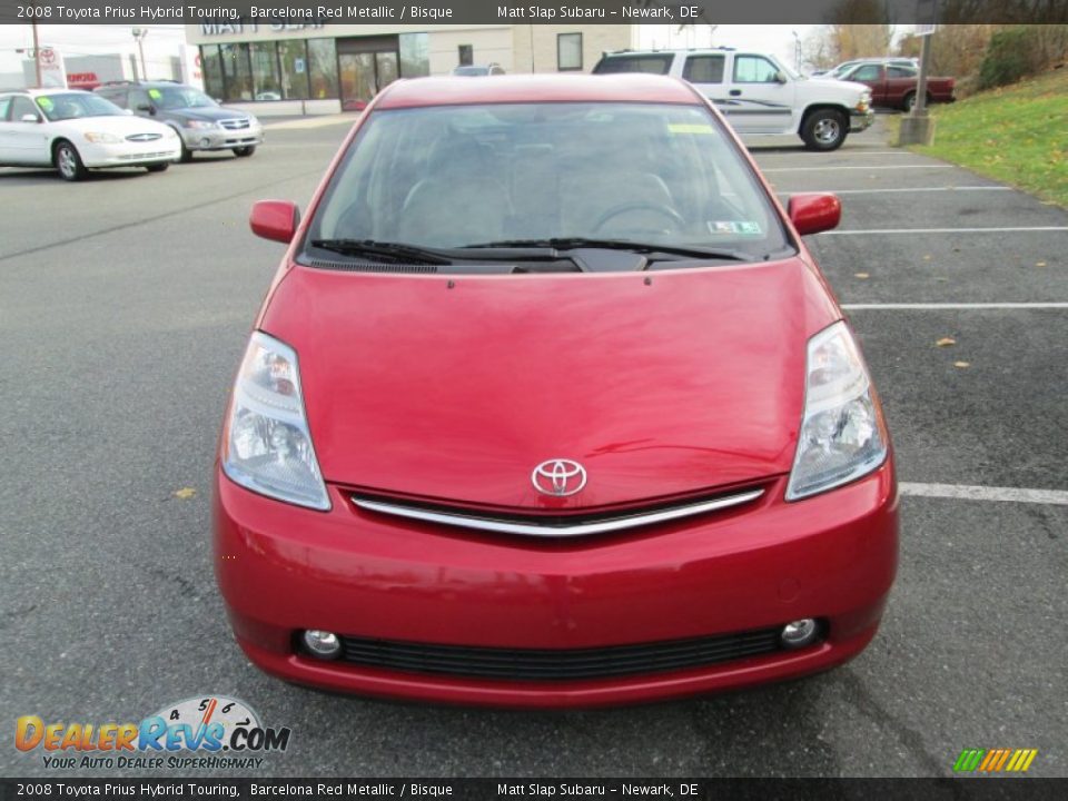 2008 Toyota Prius Hybrid Touring Barcelona Red Metallic / Bisque Photo #3