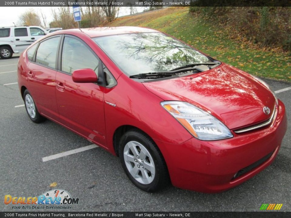 2008 Toyota Prius Hybrid Touring Barcelona Red Metallic / Bisque Photo #4