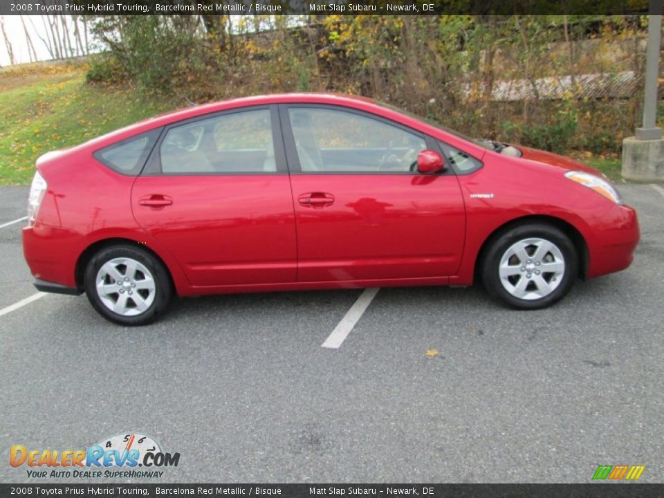 2008 Toyota Prius Hybrid Touring Barcelona Red Metallic / Bisque Photo #5