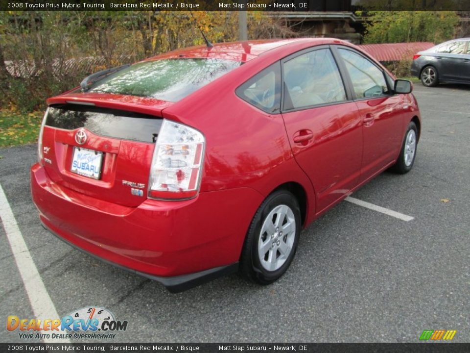 2008 Toyota Prius Hybrid Touring Barcelona Red Metallic / Bisque Photo #6