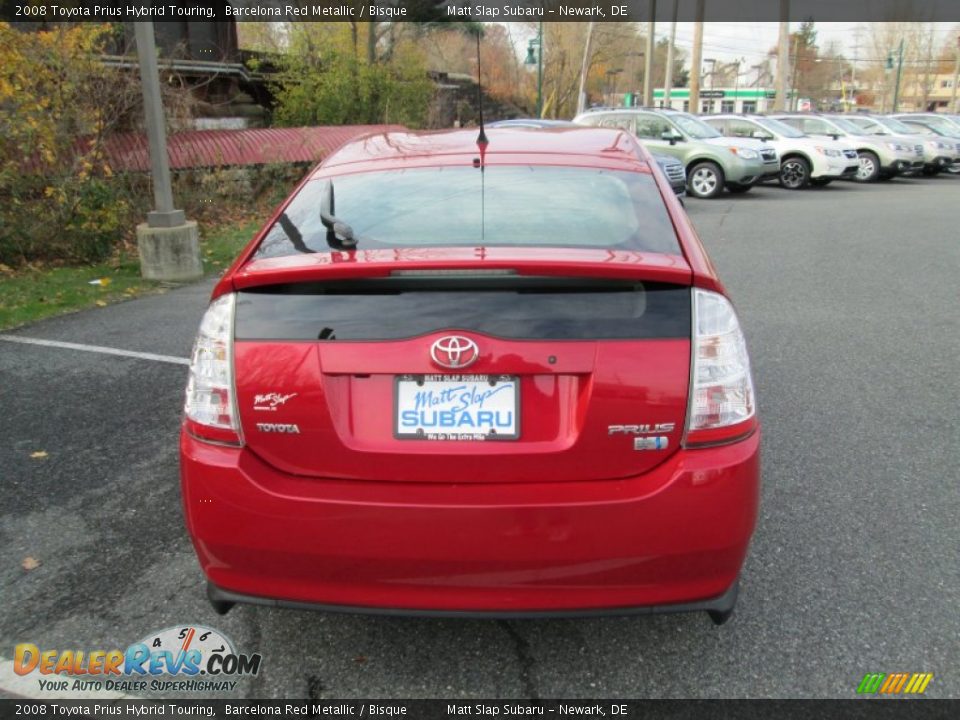 2008 Toyota Prius Hybrid Touring Barcelona Red Metallic / Bisque Photo #7