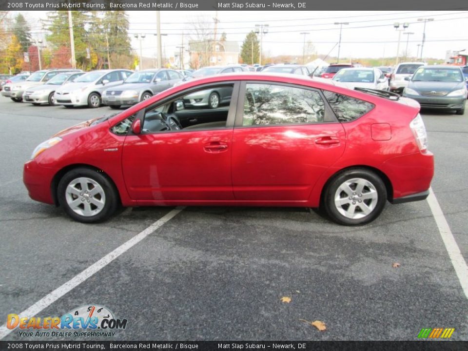 2008 Toyota Prius Hybrid Touring Barcelona Red Metallic / Bisque Photo #9