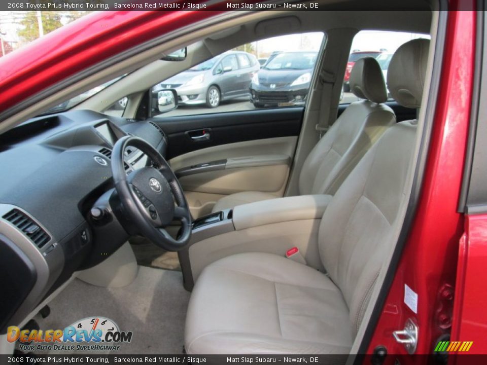 2008 Toyota Prius Hybrid Touring Barcelona Red Metallic / Bisque Photo #11