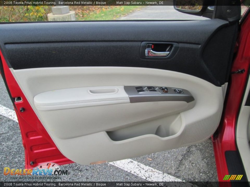 2008 Toyota Prius Hybrid Touring Barcelona Red Metallic / Bisque Photo #12
