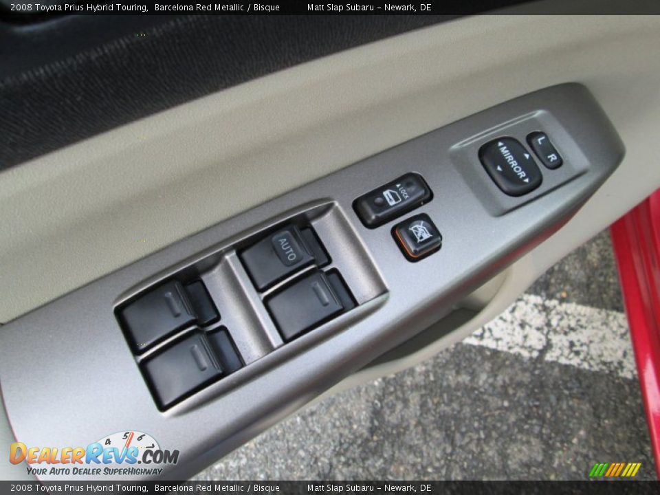2008 Toyota Prius Hybrid Touring Barcelona Red Metallic / Bisque Photo #13
