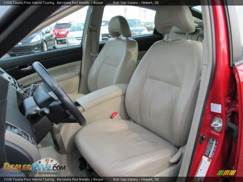 Bisque Interior - 2008 Toyota Prius Hybrid Touring Photo #14