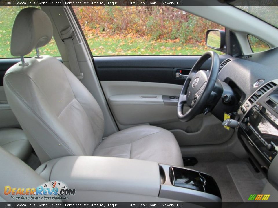 2008 Toyota Prius Hybrid Touring Barcelona Red Metallic / Bisque Photo #15