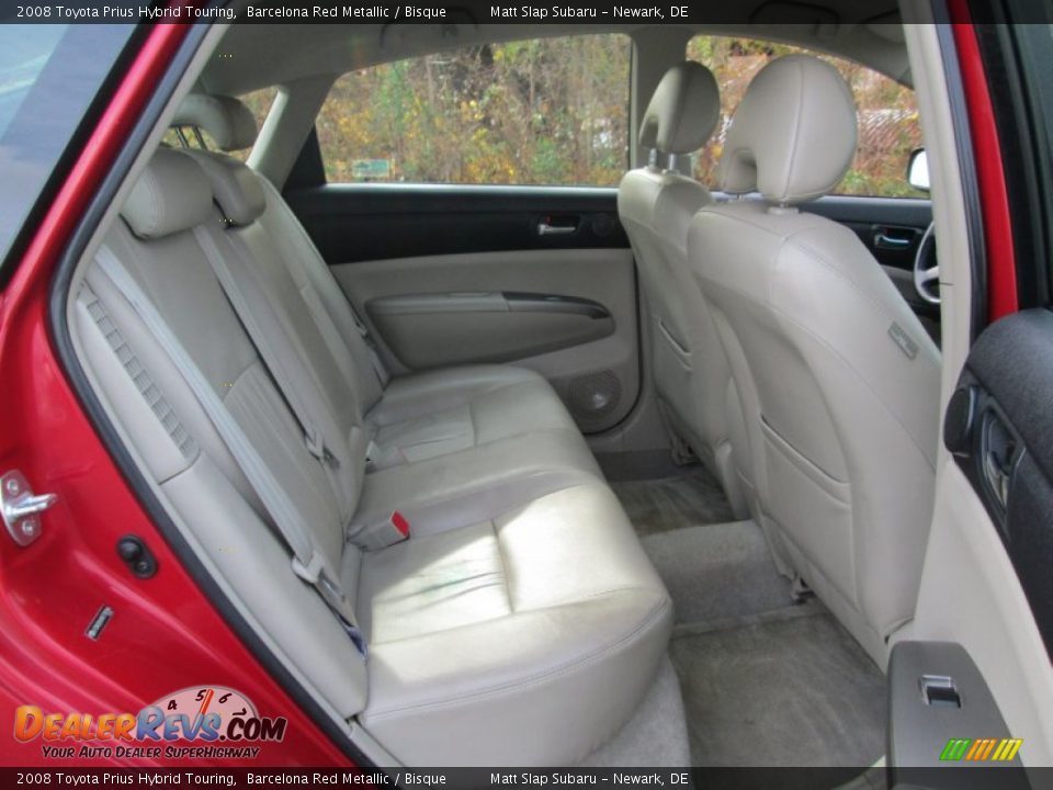 2008 Toyota Prius Hybrid Touring Barcelona Red Metallic / Bisque Photo #18