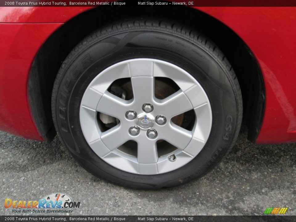 2008 Toyota Prius Hybrid Touring Barcelona Red Metallic / Bisque Photo #21