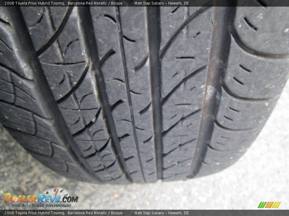 2008 Toyota Prius Hybrid Touring Barcelona Red Metallic / Bisque Photo #22