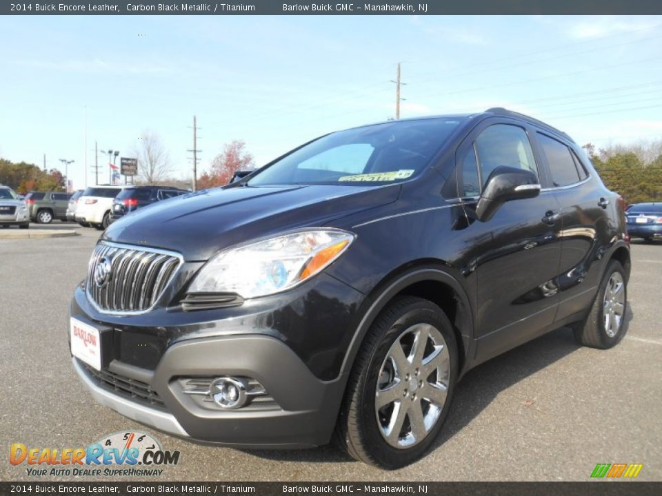 2014 Buick Encore Leather Carbon Black Metallic / Titanium Photo #5