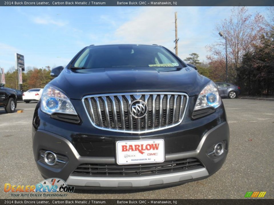2014 Buick Encore Leather Carbon Black Metallic / Titanium Photo #6