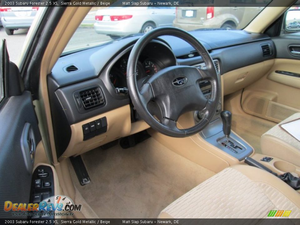Beige Interior - 2003 Subaru Forester 2.5 XS Photo #10